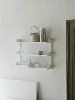 Étagère en bois mdf laqué blanc 60 cm Tea - New works