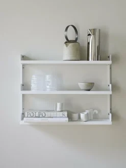 Étagère en bois mdf laqué blanc 60 cm Tea - New works