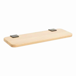 Étagère en chêne 60 cm accroche acier patiné - TIPTOE