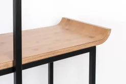 Étagère en fer noir et bois 375x200cm Flodka - Zuiver