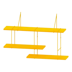 Étagère en hêtre et acier curry Shrink - Studio Hausen