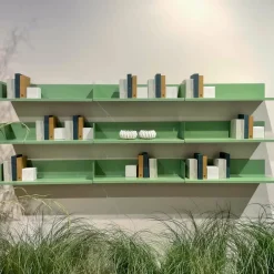 Étagère murale en acier vert olive 60 cm Sabrina Mensola - Meme