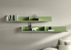 Étagère murale en acier vert olive 80 cm Sabrina Mensola - Meme