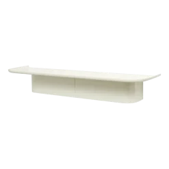 Étagère murale en aluminium crème L Korpus - HAY