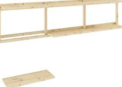 Étagère murale en pin naturel 192x47,5cm Groove - Karup Design