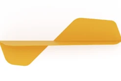 Étagère murale jaune 80 cm Flap - Meme Design