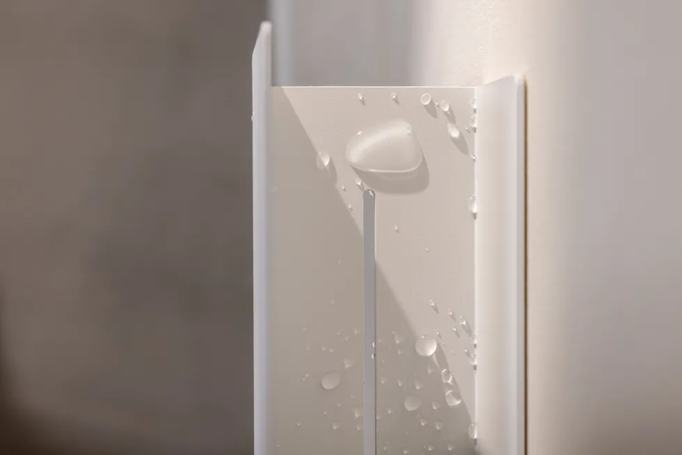 Étagère porte-savons en aluminium blanc 30cm Shea - Metallbude