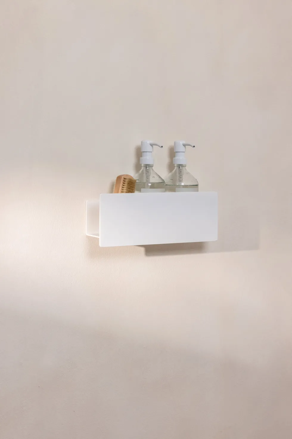 Étagère porte-savons en aluminium blanc 30cm Shea - Metallbude