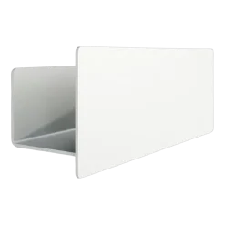 Étagère porte-savons en aluminium blanc 30cm Shea - Metallbude