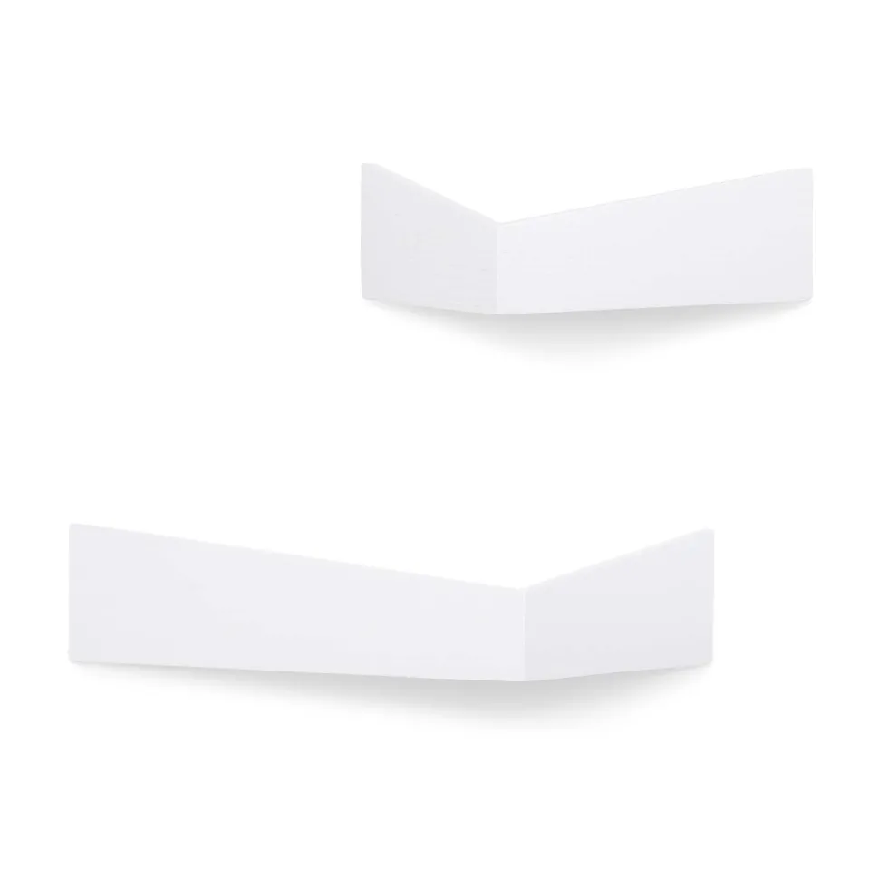 2 Étagères blanches S et M Pelican - Woodendot