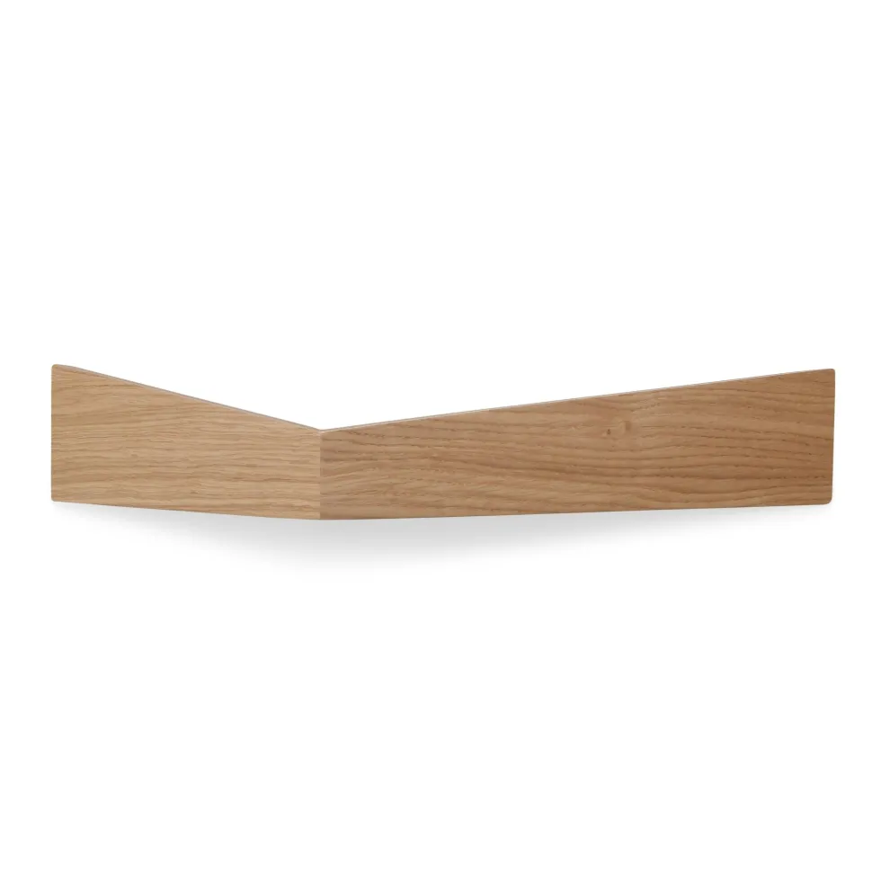2 Étagères M blanche et L en chêne Pelican - Woodendot