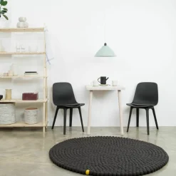 Tapis à boules de feutre anthracite 120 cm Big One - myfelt