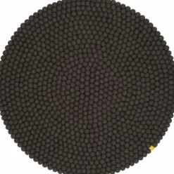 Tapis à boules de feutre anthracite 140 cm Big One - myfelt