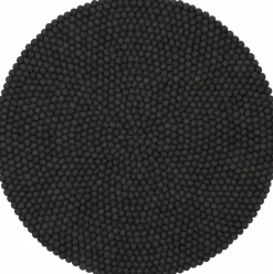Tapis à boules de feutre anthracite 120 cm Kuno - myfelt