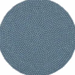 Tapis à boules de feutre bleu clair 90 cm Mia - myfelt