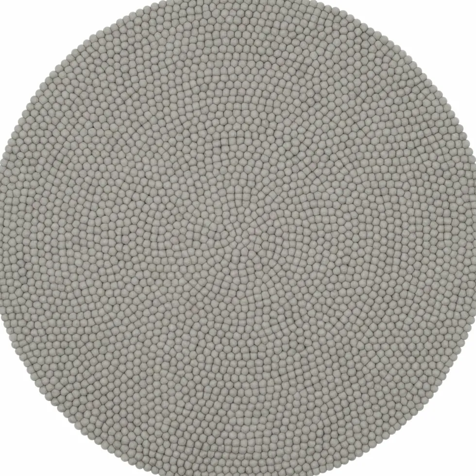 Tapis à boules de feutre gris 250 cm Luis - myfelt