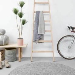 Tapis à boules de feutre gris marbré 300 cm Carl - myfelt