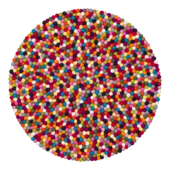 Tapis à boules de feutre multicolore 120 cm Lotte - myfelt