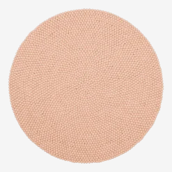 Tapis à boules de feutre rose 200 cm Merle - myfelt