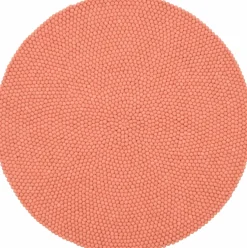 Tapis à boules de feutre saumon 180 cm Lea - myfelt