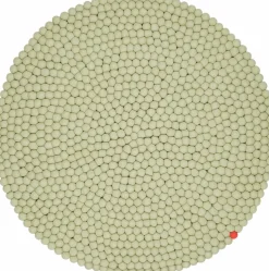 Tapis à boules de feutre vert-beige 90 cm Big One - myfelt
