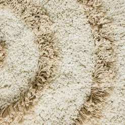 Tapis de bain rond Crème (80X80Cm) - HKLIVING
