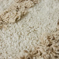 Tapis de bain rond Crème (80X80Cm) - HKLIVING