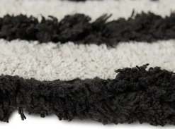 Tapis de bain rond en coton monochrome 120 cm - HKliving