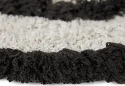 Tapis de bain rond en coton monochrome 80 cm - HKliving