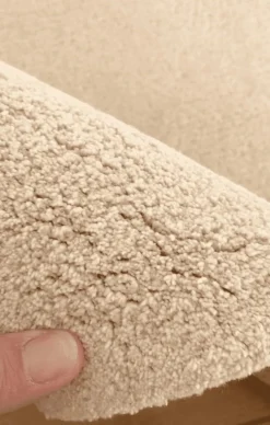 Tapis en coton bio abricot 120x170 cm Forêt - bleuu-studio