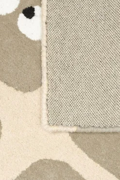 Tapis en coton bio beige 120x170 cm Bidules - bleuu-studio