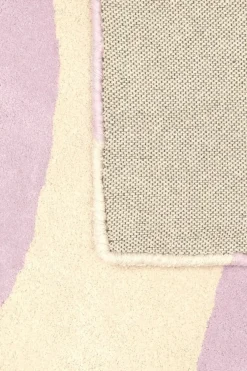 Tapis en coton bio lilas 120x170 cm Eléphant - bleuu-studio