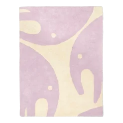 Tapis en coton bio lilas 100x130 cm Eléphant - bleuu-studio