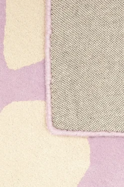 Tapis en coton bio lilas 100x130 cm Forêt - bleuu-studio