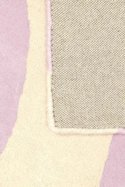 Tapis en coton bio lilas 120x170 cm Zoeils - bleuu-studio