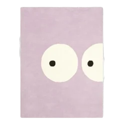 Tapis en coton bio lilas 120x170 cm Zoeils - bleuu-studio