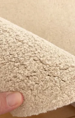 Tapis en coton bio vert pâle 100x130 cm Zoeils - bleuu-studio