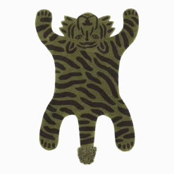 Tapis en forme de tigre vert 160 cm - Ferm living