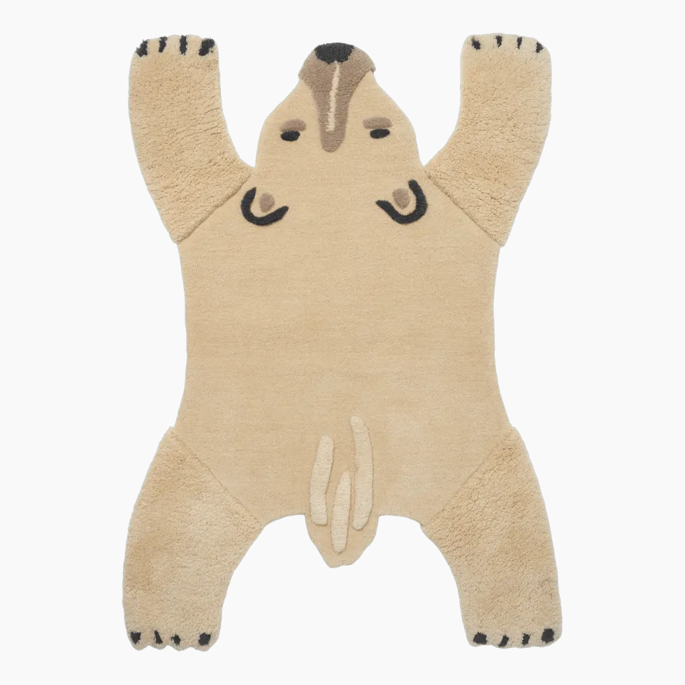 Tapis en laine animal 160 cm Ourse polaire - Ferm Living