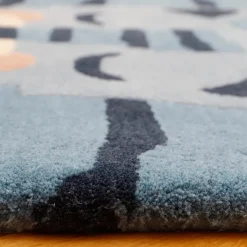 Tapis en laine bleu 125 cm Tigger - Nattiot