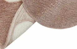 Tapis en laine souris rose 120x120 cm - Lorena Canals
