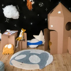Tapis en laine 100x100 cm Astromouse - Lorena Canals