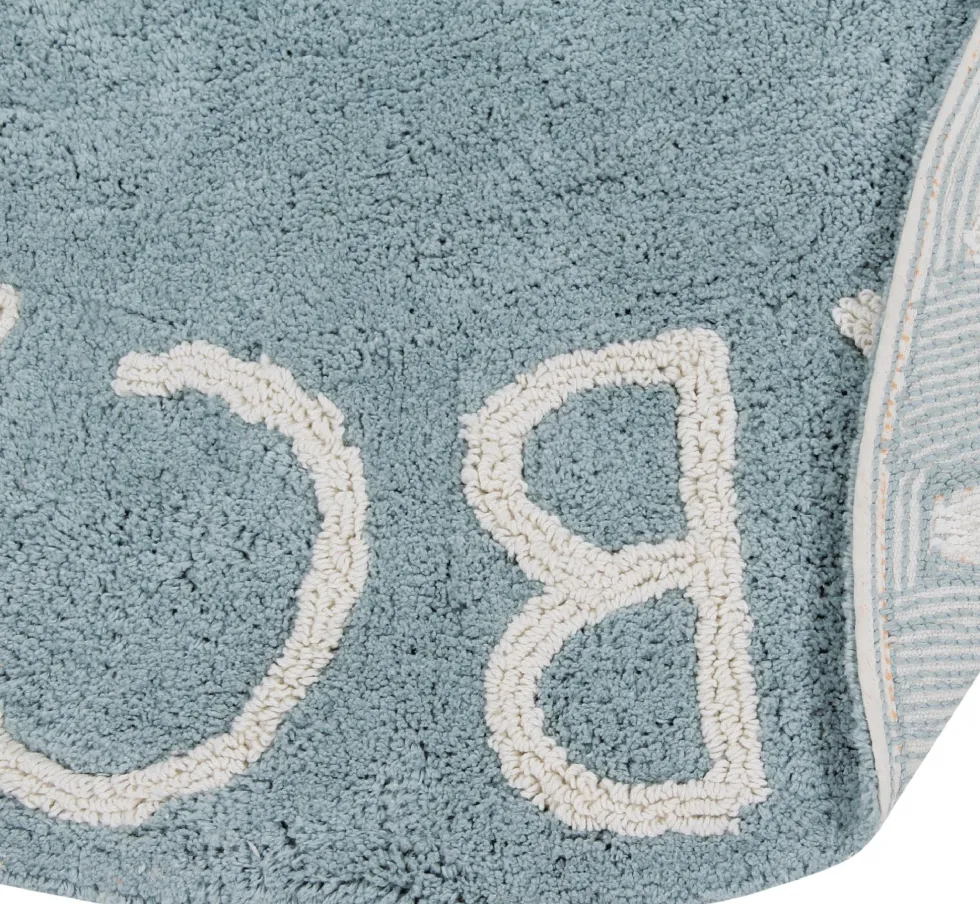 Tapis lavable bleu 150 cm Round ABC - Lorena Canals