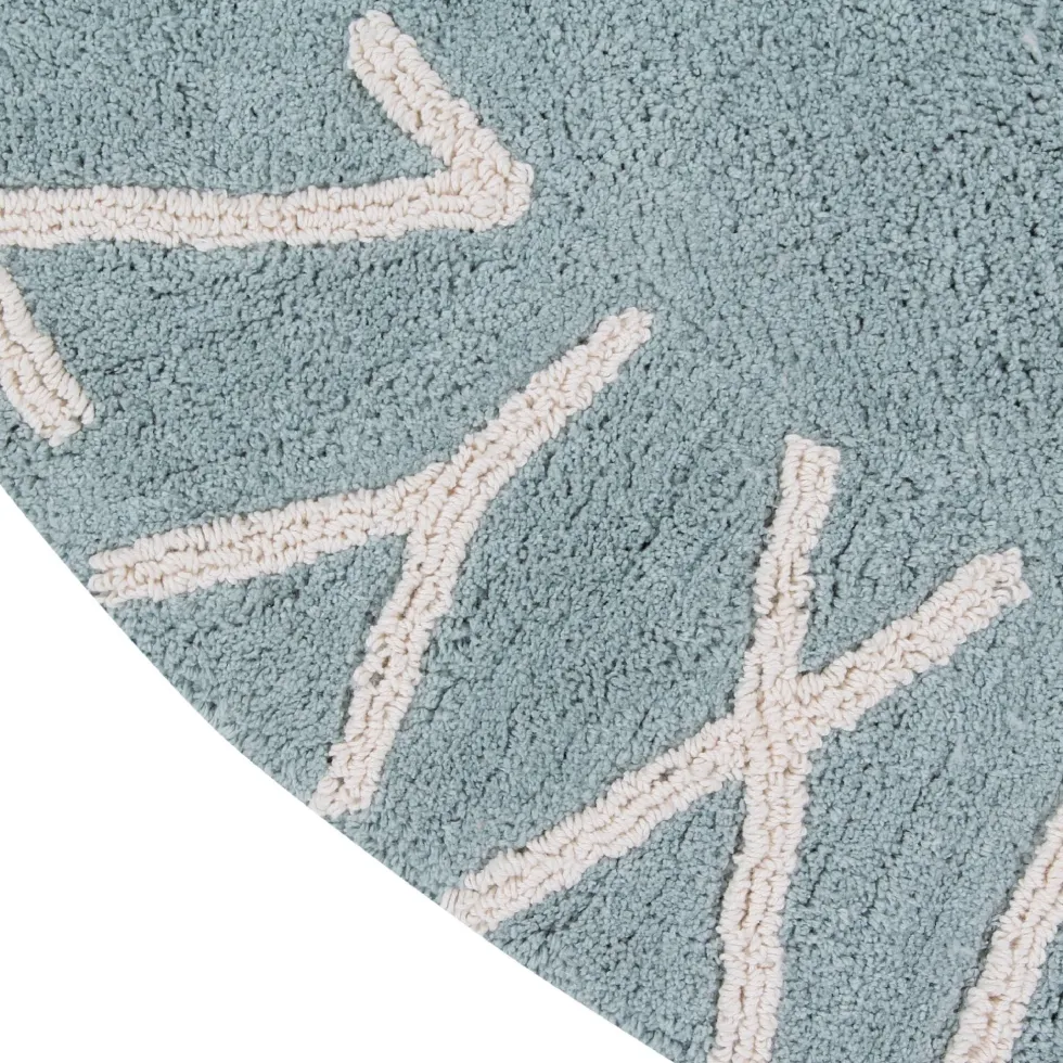 Tapis lavable bleu 150 cm Round ABC - Lorena Canals