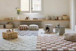 Tapis lavable en coton bleu 160x120 cm Tiles - Lorena Canals