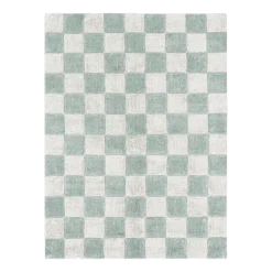 Tapis lavable en coton bleu 160x120 cm Tiles - Lorena Canals