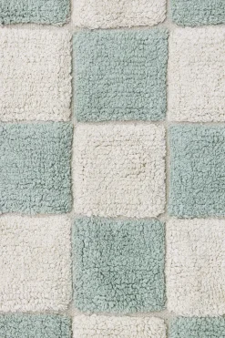 Tapis lavable en coton bleu 160x120 cm Tiles - Lorena Canals
