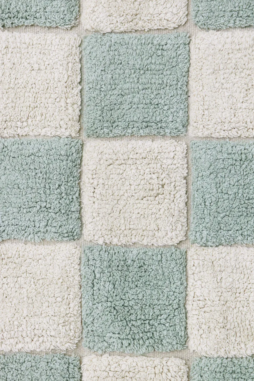 Tapis lavable en coton bleu 160x120 cm Tiles - Lorena Canals