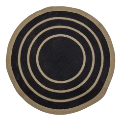 Tapis Lune Noir Seagrass - Bloomingville