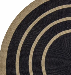 Tapis Lune Noir Seagrass - Bloomingville